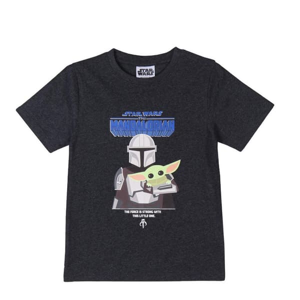 Børne Kortærmet T-shirt The Mandalorian Sort - 8 år