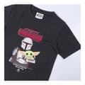Miniatyrbillede 6 af 9: Børne Kortærmet T-shirt The Mandalorian Sort - 8 år