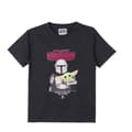 Miniatyrbillede 1 af 9: Børne Kortærmet T-shirt The Mandalorian Sort - 8 år