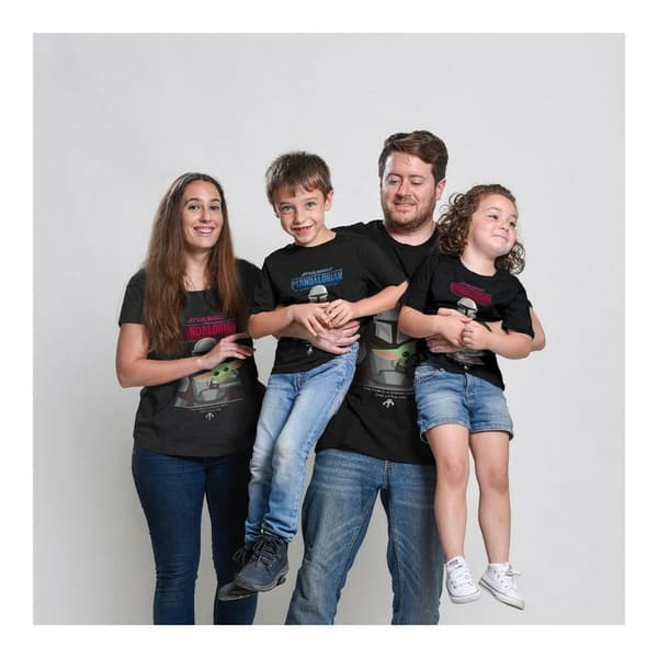 Børne Kortærmet T-shirt The Mandalorian Sort - 6 år