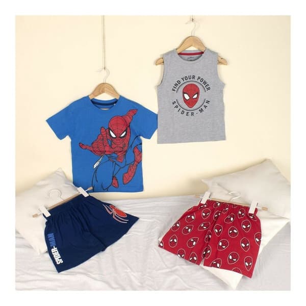 Børnepyjamasser Spiderman Grå - 5 år