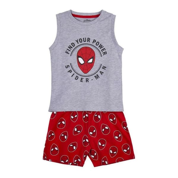 Børnepyjamasser Spiderman Grå - 5 år