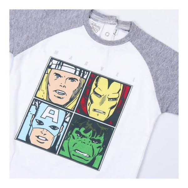 Børnepyjamasser Marvel Grå - 36 måneder