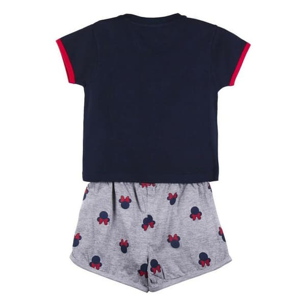Børnepyjamasser Minnie Mouse Grå Mørkeblå - 6 år