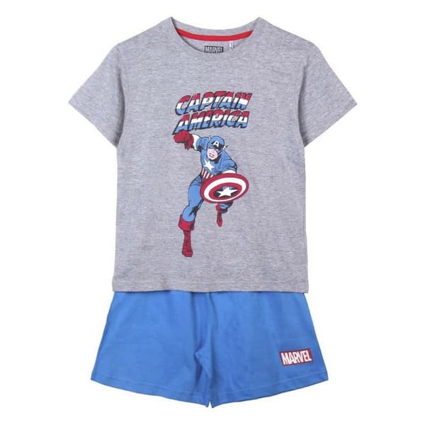 Børnepyjamasser Marvel Grå Blå - 8 år
