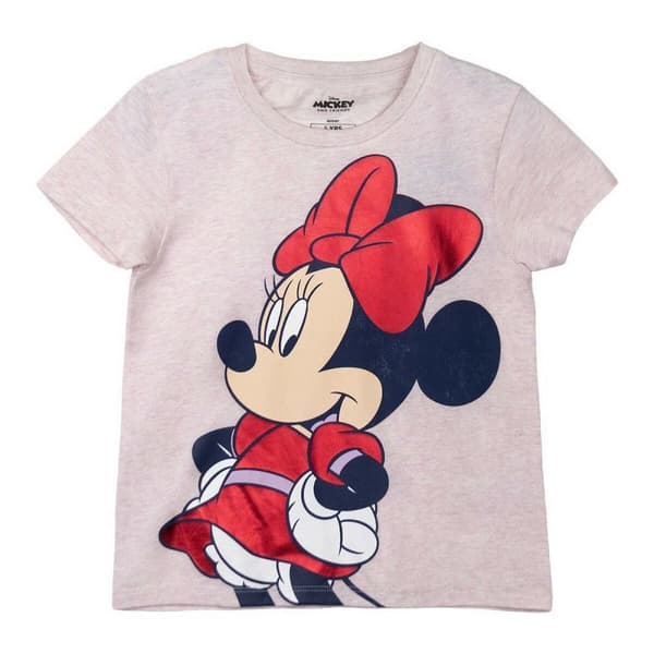 Børne Kortærmet T-shirt Minnie Mouse Pink - 4 år