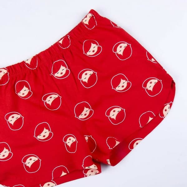 Børnepyjamasser Princesses Disney Rød Grøn Lysegrøn - 3 år