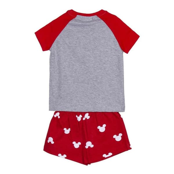 Børnepyjamasser Minnie Mouse Rød Grå - 3 år