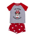 Miniatyrbillede 1 af 6: Børnepyjamasser Minnie Mouse Rød Grå - 3 år