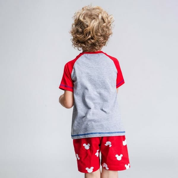 Børnepyjamasser Mickey Mouse Rød Grå - 3 år
