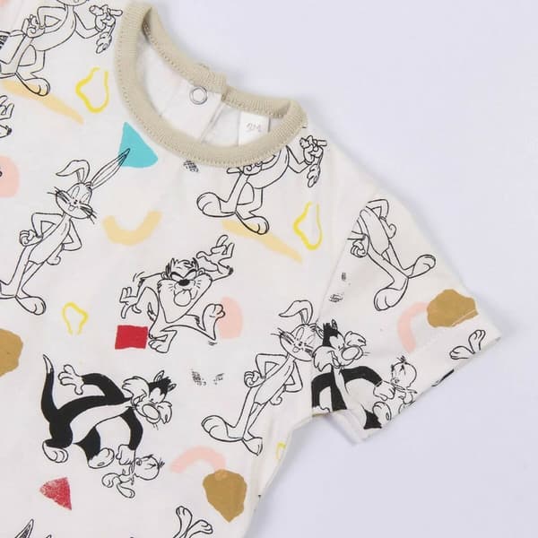 Sæt med tøj Looney Tunes Okker - 6 måneder