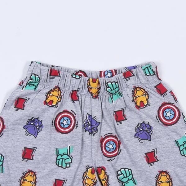 Børnepyjamasser The Avengers Hvid Grå - 5 år