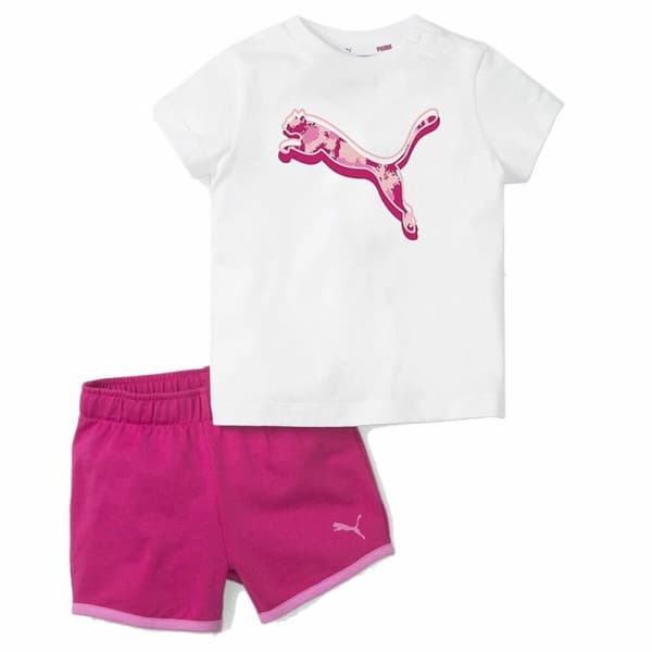 Sportstøj til Børn Puma Minicats Alpha Pink - 6-9 måneder
