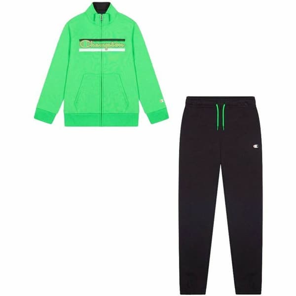 Sportstøj til Børn Champion Full Zip Limegrøn - 13-14 år