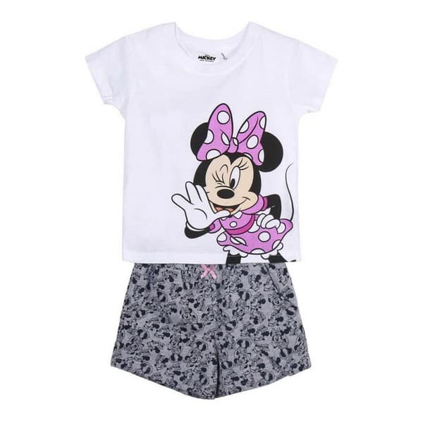 Sæt med tøj Minnie Mouse Hvid - 2 år
