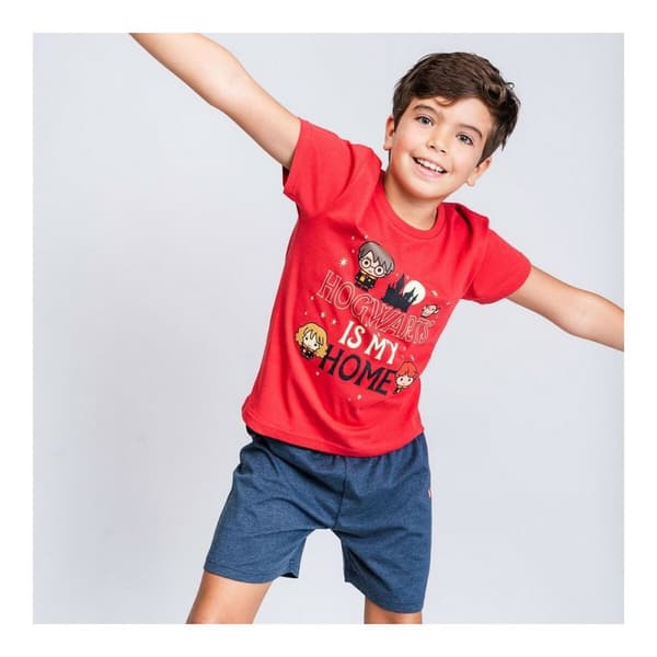Nattøj Børns Harry Potter Rød - 4 år