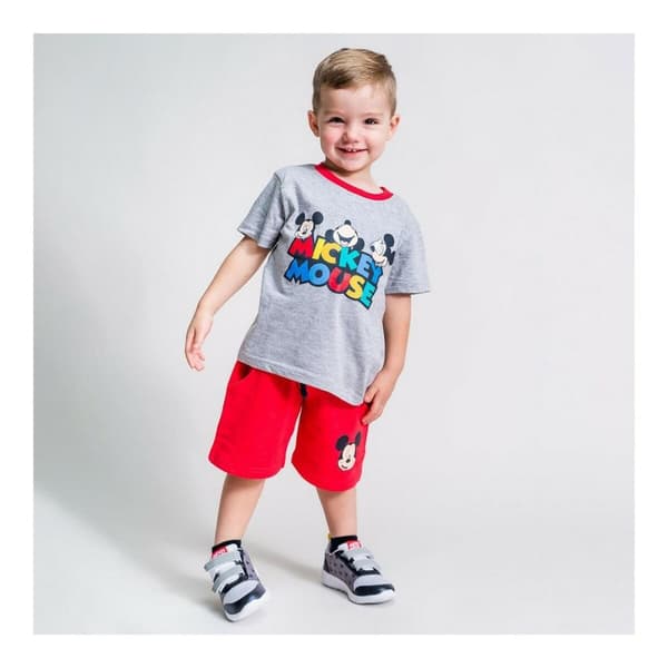 Sæt med tøj Mickey Mouse Grå - 3 år