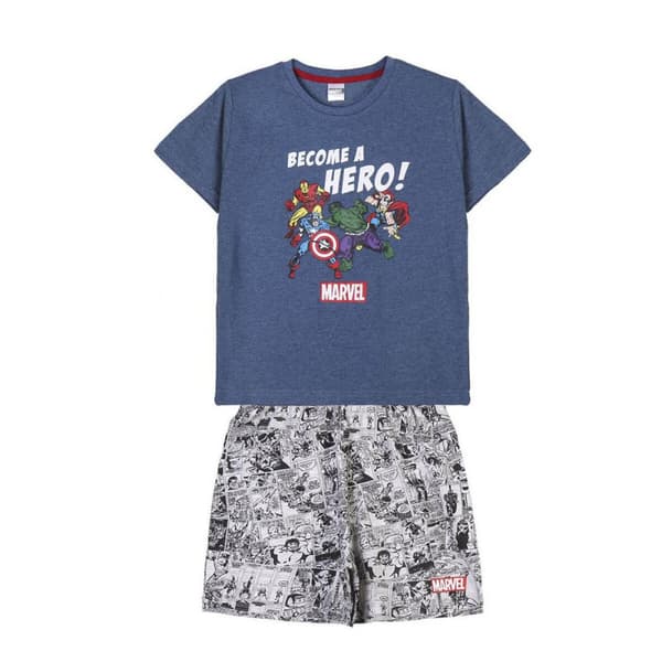 Nattøj Børns Marvel Grå - 6 år