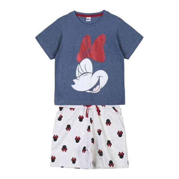 Sæt med tøj Minnie Mouse Grå - 10 år
