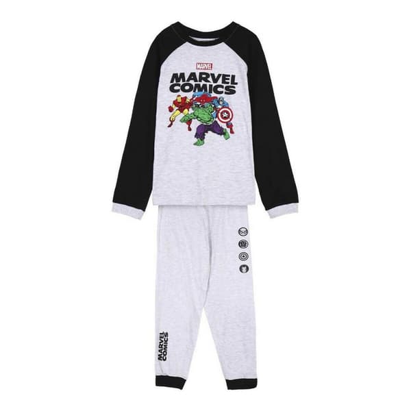 Nattøj Børns Marvel Grå - 7 år