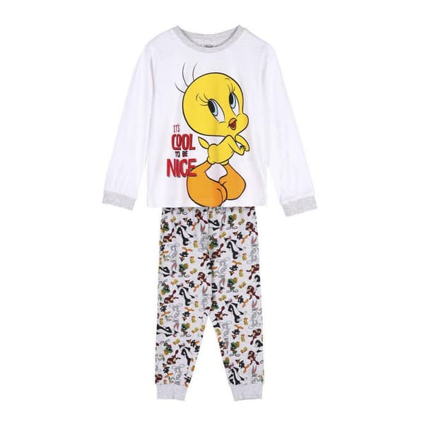 Nattøj Børns Looney Tunes Grå - 6 år