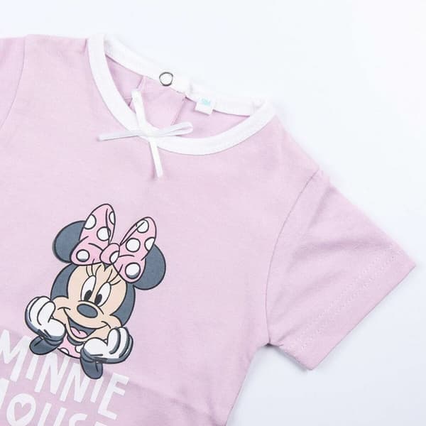 Body Minnie Mouse 2 enheder Pink - 9 måneder