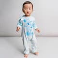 Miniatyrbillede 4 af 6: Langærmet sparkedragt til baby Blue Blå - 18 måneder