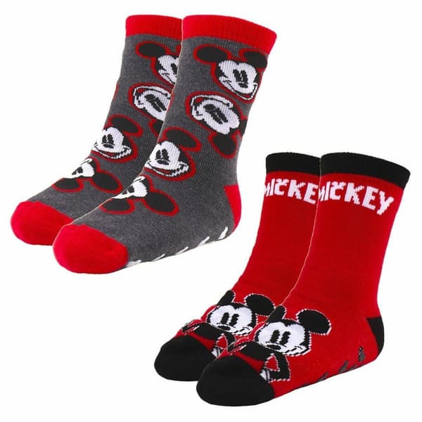 Antiskrid sokker Mickey Mouse 2 enheder Multifarvet - 23-26
