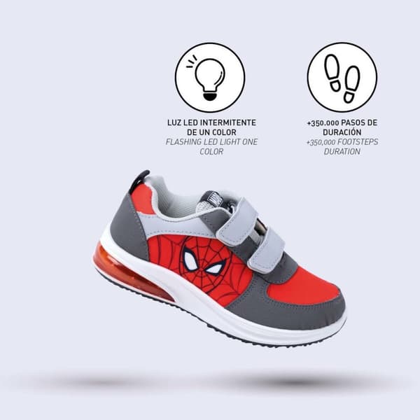 LED Træningssko Spiderman Rød - 25