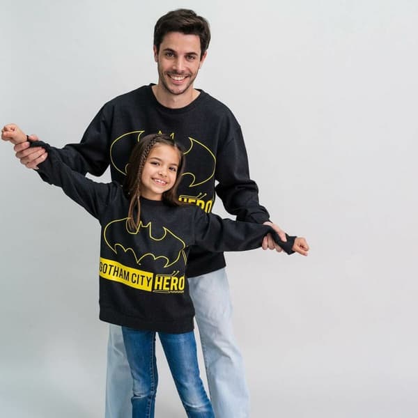 Sweaters uden Hætte til Børn Batman Sort - 6 år