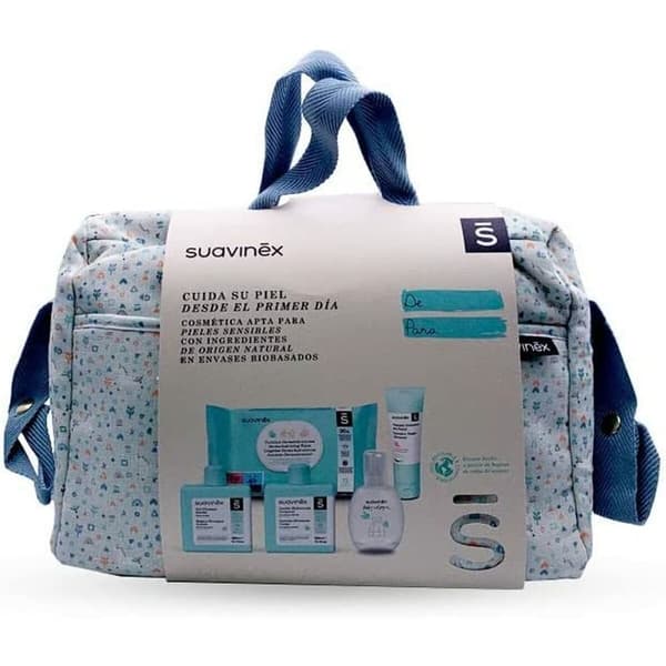 Gavesæt til baby Suavinex Håndtasker Blå (6 Dele)