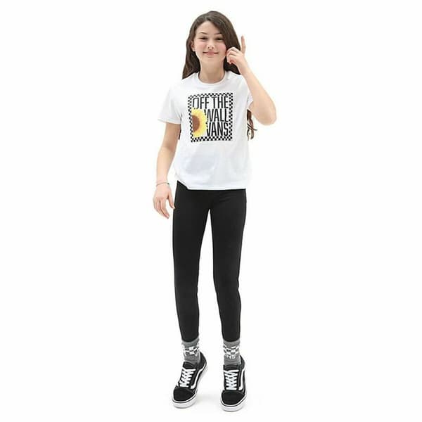Børne Kortærmet T-shirt Vans Sunlit Crew Hvid - XL