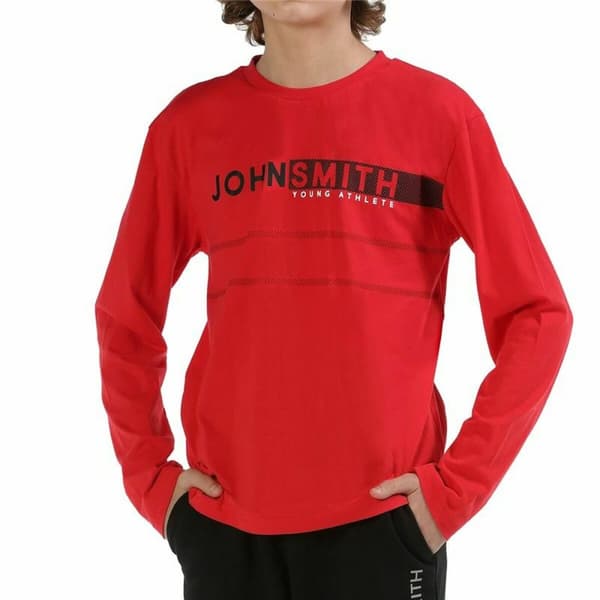 Langærmet T-shirt til Børn John Smith Bordo Rød - 12 år