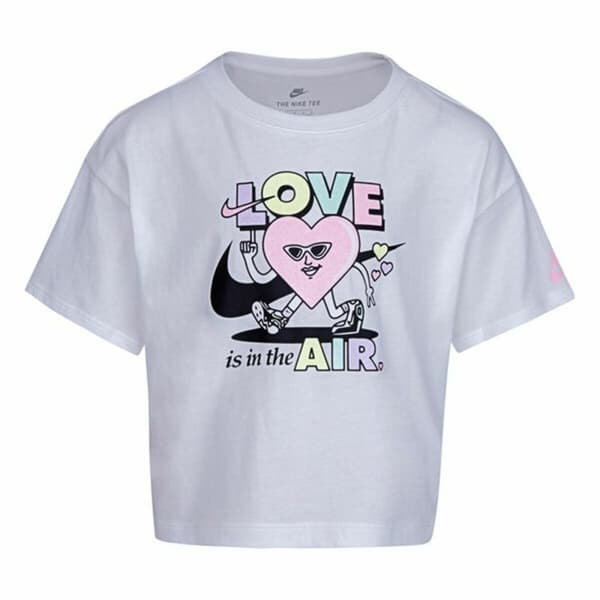 Børne Kortærmet T-shirt Nike Knit Girls Syren - 5 år