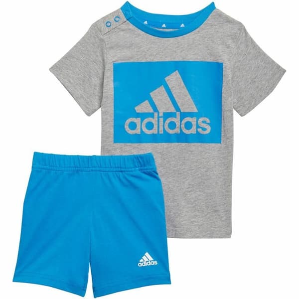Sportstøj til Børn Adidas Essentials Blå Grå - 9-12 månder