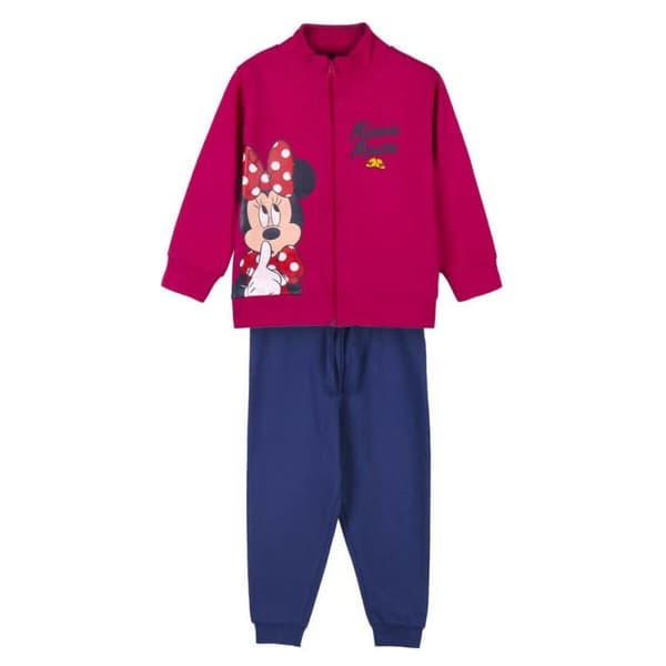 Træningsdragt til børn Minnie Mouse Fuchsia - 7 år