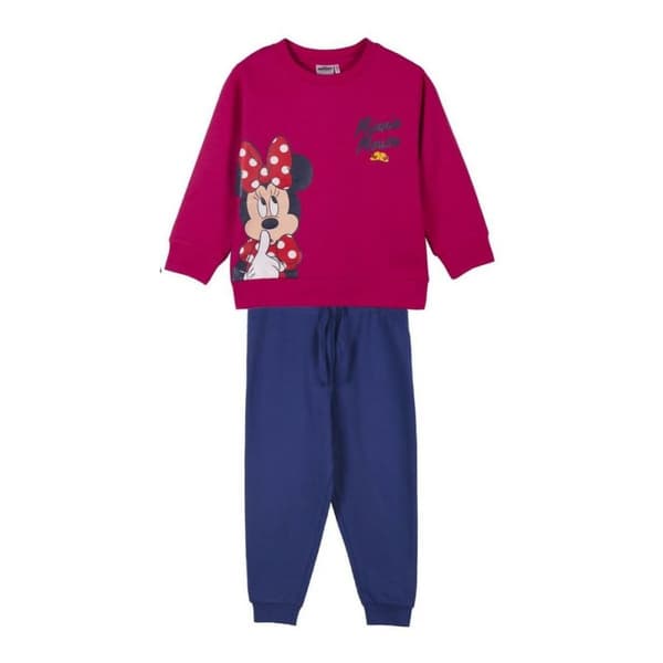 Træningsdragt til børn Minnie Mouse Fuchsia - 6 år