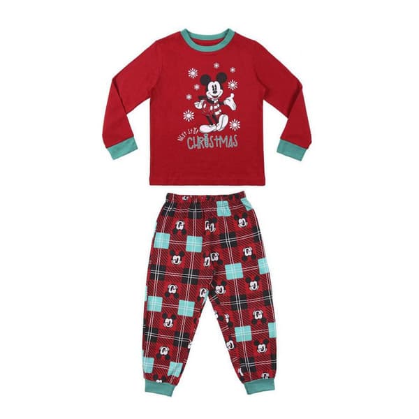 Pyjamas Barn Mickey Mouse Röd - 10 år