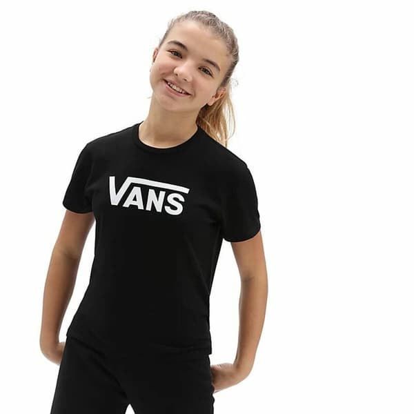 Barn T-shirt med kortärm Vans Flying V Svart - L