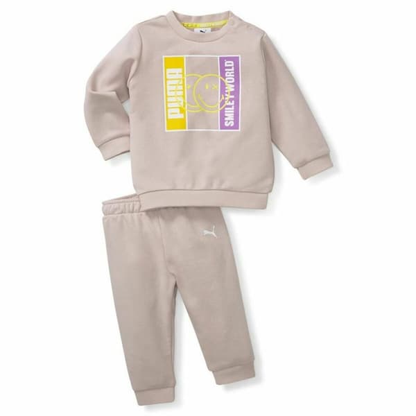 Träningsoverall, Baby Puma Smileworld Minicat Brun - 2-3 år