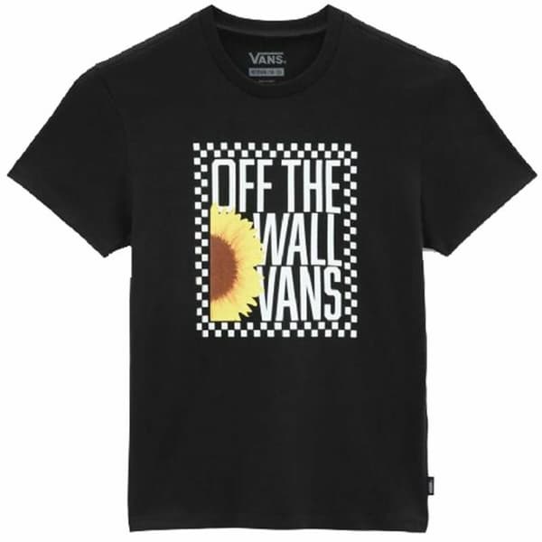 Barn T-shirt med kortärm Vans Sunlit Crew Svart - S