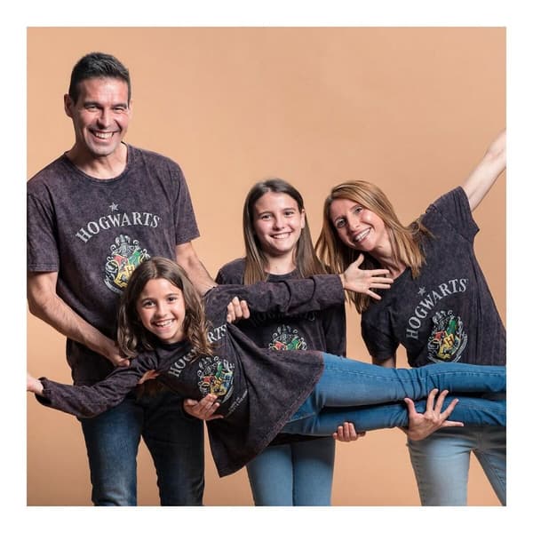 T-shirt med lång ärm Barn Harry Potter Grå Mörkgrå - 8 år