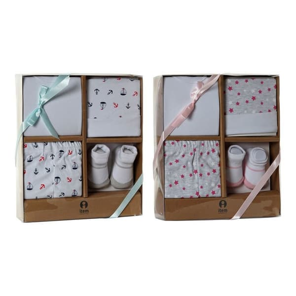 Gavesæt til baby DKD Home Decor 8424001779185 0-6 måneder 24 x 28 x 7 cm