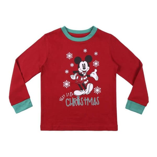 Nattøj Børns Mickey Mouse Rød - 8 år