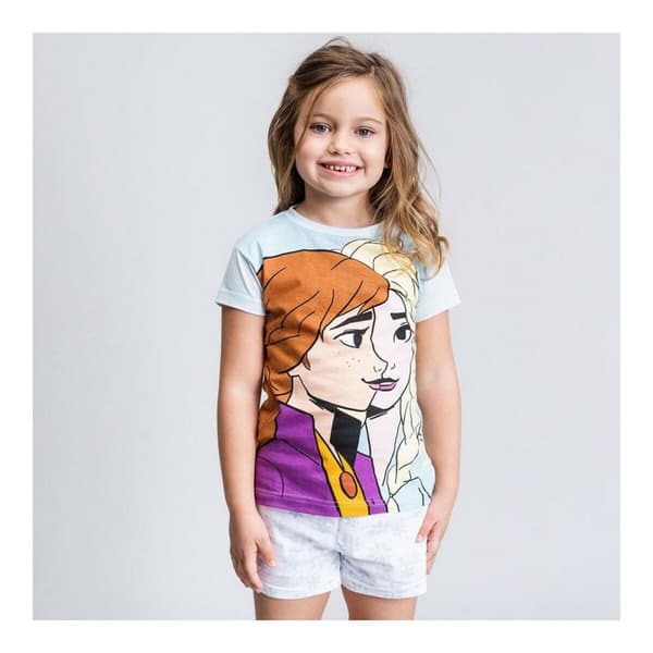 Børnepyjamasser Frozen Lyseblå - 4 år