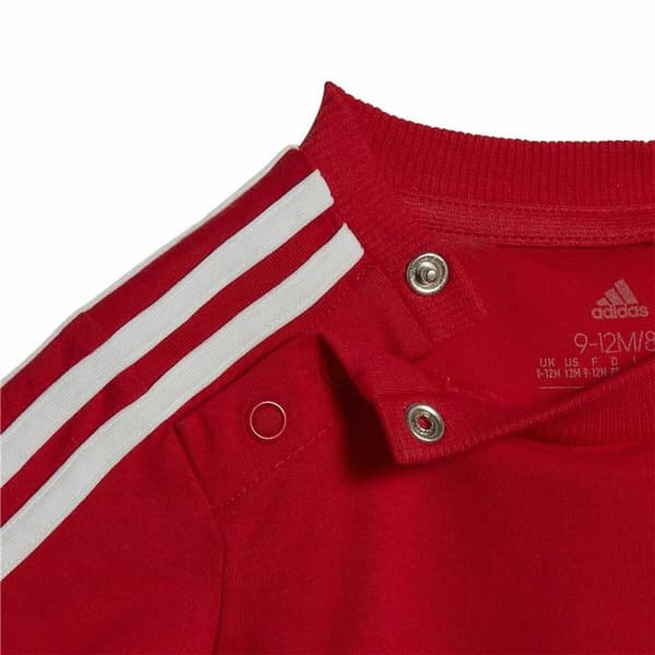 Sportstøj til Baby Adidas Three Stripes Rød - 12-18 måneder