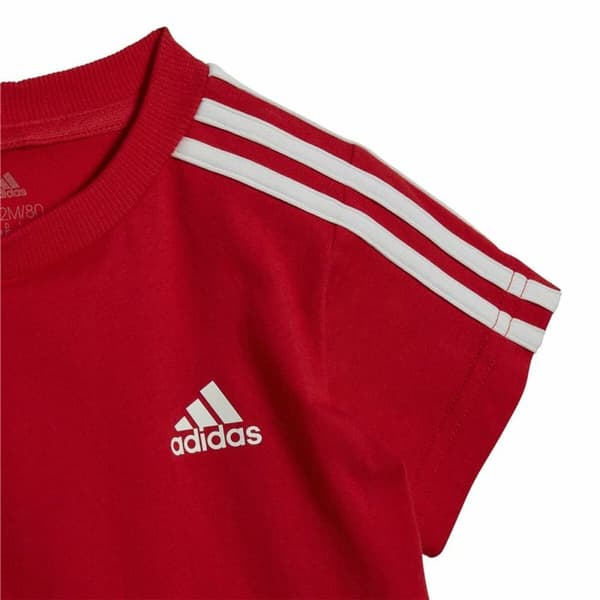 Sportstøj til Baby Adidas Three Stripes Rød - 12-18 måneder