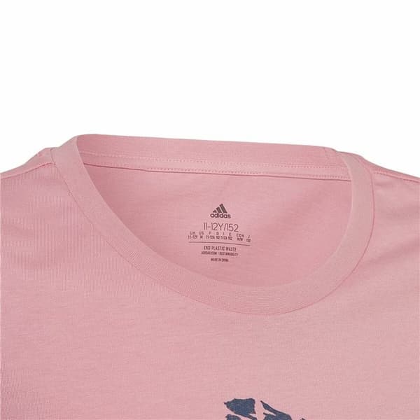 Børne Kortærmet T-shirt Adidas Graphic Pink - 14-15 år