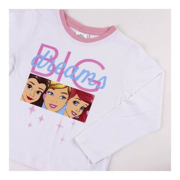 Pyjamat Lasten Disney Princess Valkoinen - 5 vuotta