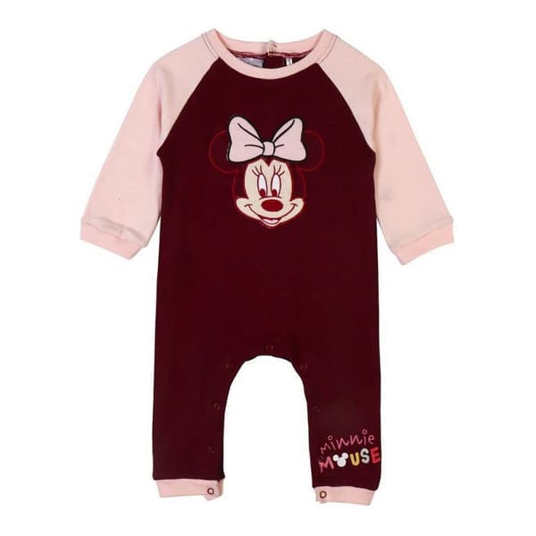 Vauvan pitkähihainen potkupuku Minnie Mouse Punaruskea - 36 kuukautta